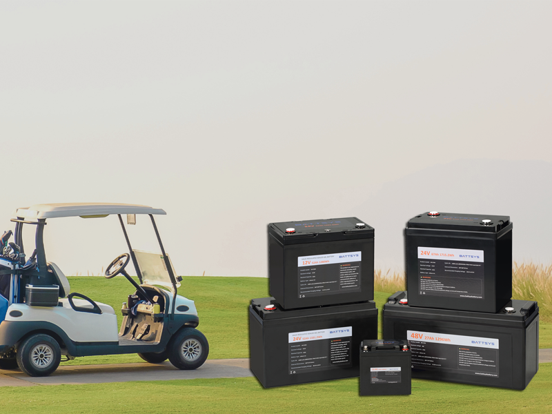 Golf cart lithium batteries