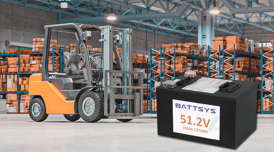 Forklift lithium batteries