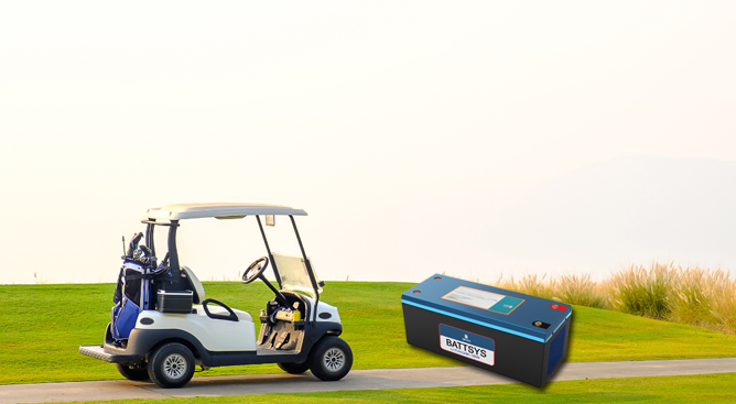 Application and Advantage Analysis of 48V120AH Lithium Iron Phosphate Battery in Golf Cart.